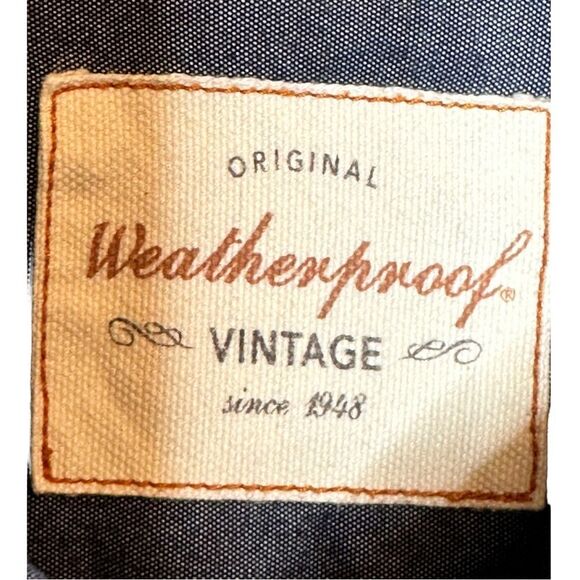 Weatherproof blue & black plaid 100% cotton casual button down shirt size m - Picture 5 of 8